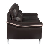 Genuine Leather Loveseat Home Elegance USA