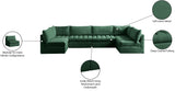 Jacob - Modular Sectional 6 Piece - Green - Home Elegance USA