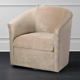 Eden Sand Swivel Chair - Home Elegance USA