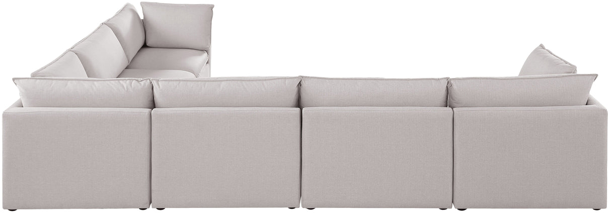 Mackenzie - Modular Sectional 6 Piece - Beige - Modern & Contemporary - Home Elegance USA