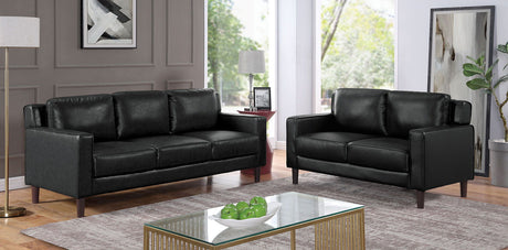 Hanover - Sofa & Loveseat - Black - Home Elegance USA