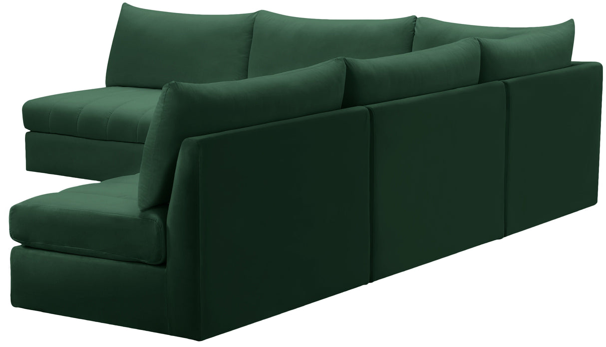 Jacob - Modular Sectional 5 Piece - Green - Home Elegance USA