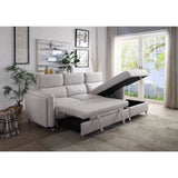 Reyes - Sectional Sofa - Beige Nubuck - Home Elegance USA