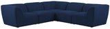 Miramar - Modular Sectional 5 Piece - Navy - Fabric - Home Elegance USA