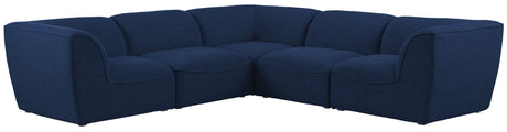 Miramar - Modular Sectional 5 Piece - Navy - Fabric - Home Elegance USA