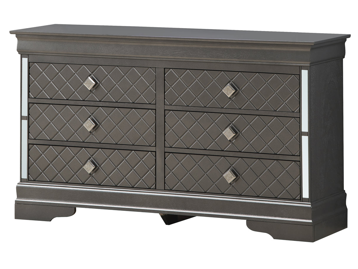 Glory Furniture Verona G6702-D Dresser , Metallic Black - Home Elegance USA