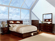 Gerico II - 5 Piece Queen Bedroom Set With Chest - Brown Cherry