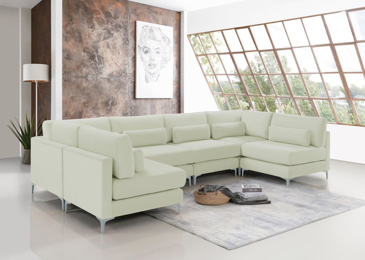 Julia - Modular Sectional 6 Piece - Cream - Home Elegance USA