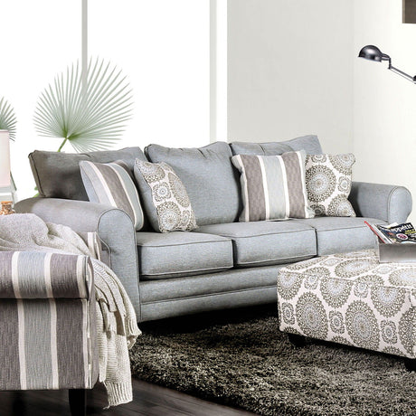 Misty - Sofa & Loveseat - Blue Gray - Home Elegance USA