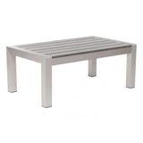 Zuo Cosmopolitan Coffee Table Brushed Aluminum