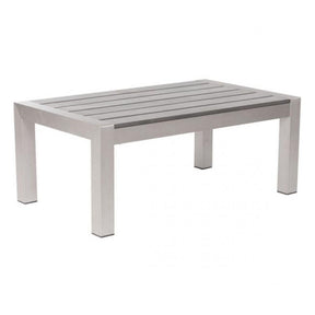Zuo Cosmopolitan Coffee Table Brushed Aluminum | Zuo Modern