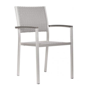 Zuo Metropolitan Arm Chair Brushed Aluminum - Set Of 2 | Zuo Modern