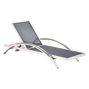 Zuo Metropolitan Chaise Lounge Brushed Aluminum - Set Of 2 | Zuo Modern