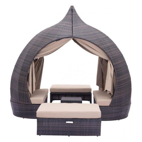 Zuo Majorca Daybed Brown & Beige