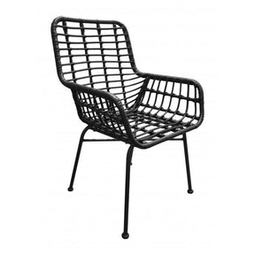 Lyon Outdoor Chair Set of 2 Synthetic Weave & Metal Frame | Zuo Modern