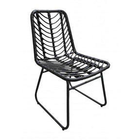 Laporte Outdoor Chair Set of 2 Synthetic Weave & Metal Frame | Zuo Modern