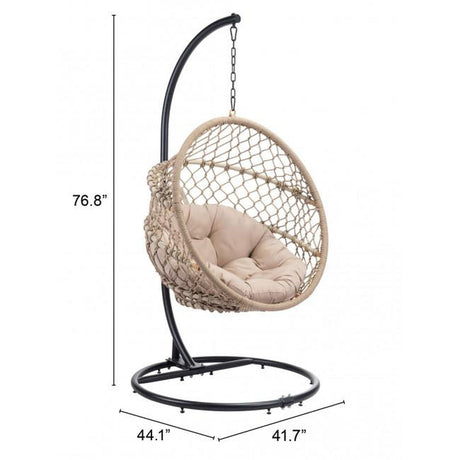 Zuo Las Palmas Hanging Chair Natural