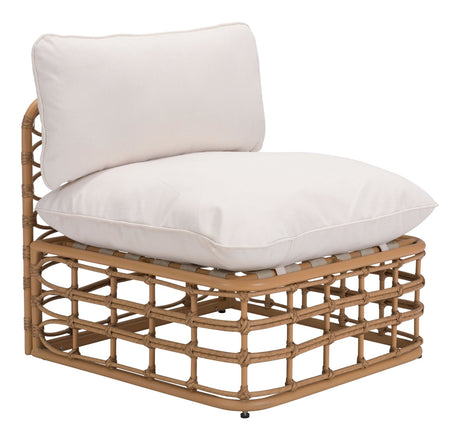 Zuo Kapalua Middle Chair Beige & Natural