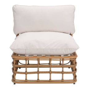 Zuo Kapalua Middle Chair Beige & Natural | Zuo Modern