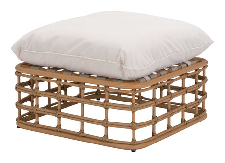 Zuo Kapalua Ottoman Beige & Natural