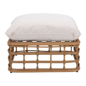 Zuo Kapalua Ottoman Beige & Natural | Zuo Modern