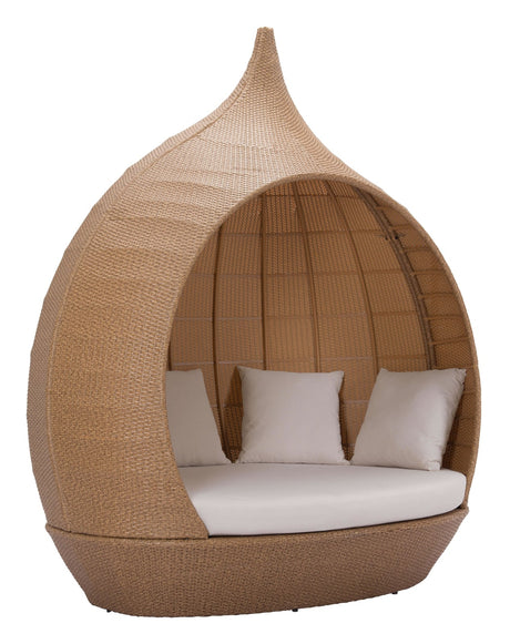 Zuo St Lucia Beach Daybed Beige & Natural