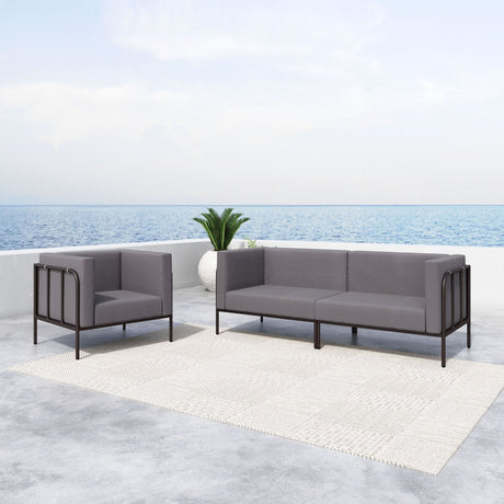 Cancun Outdoor Sofa Olefin Fabric & Aluminum Frame | Zuo Modern
