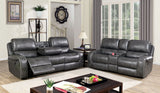 Walter - Sofa & Loveseat - Gray - Home Elegance USA