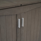 Queen Size Murphy Bed with Built-In Charging Station, Antique Grey(Expected Arrival Time: 8.9) - Home Elegance USA