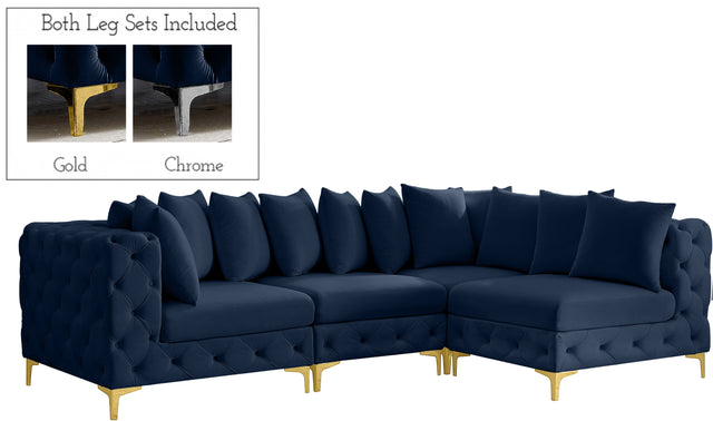 Tremblay - Modular Sectional 4 Piece - Navy - Home Elegance USA