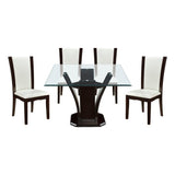 Daisy 5 Piece Dining Room Set In Espresso 710 - 54Sq*5Ws | Homelegance | Home Elegance USA