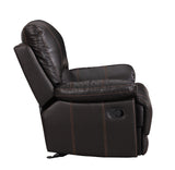 Global United Leather-Air Recliining  Loveseat Home Elegance USA