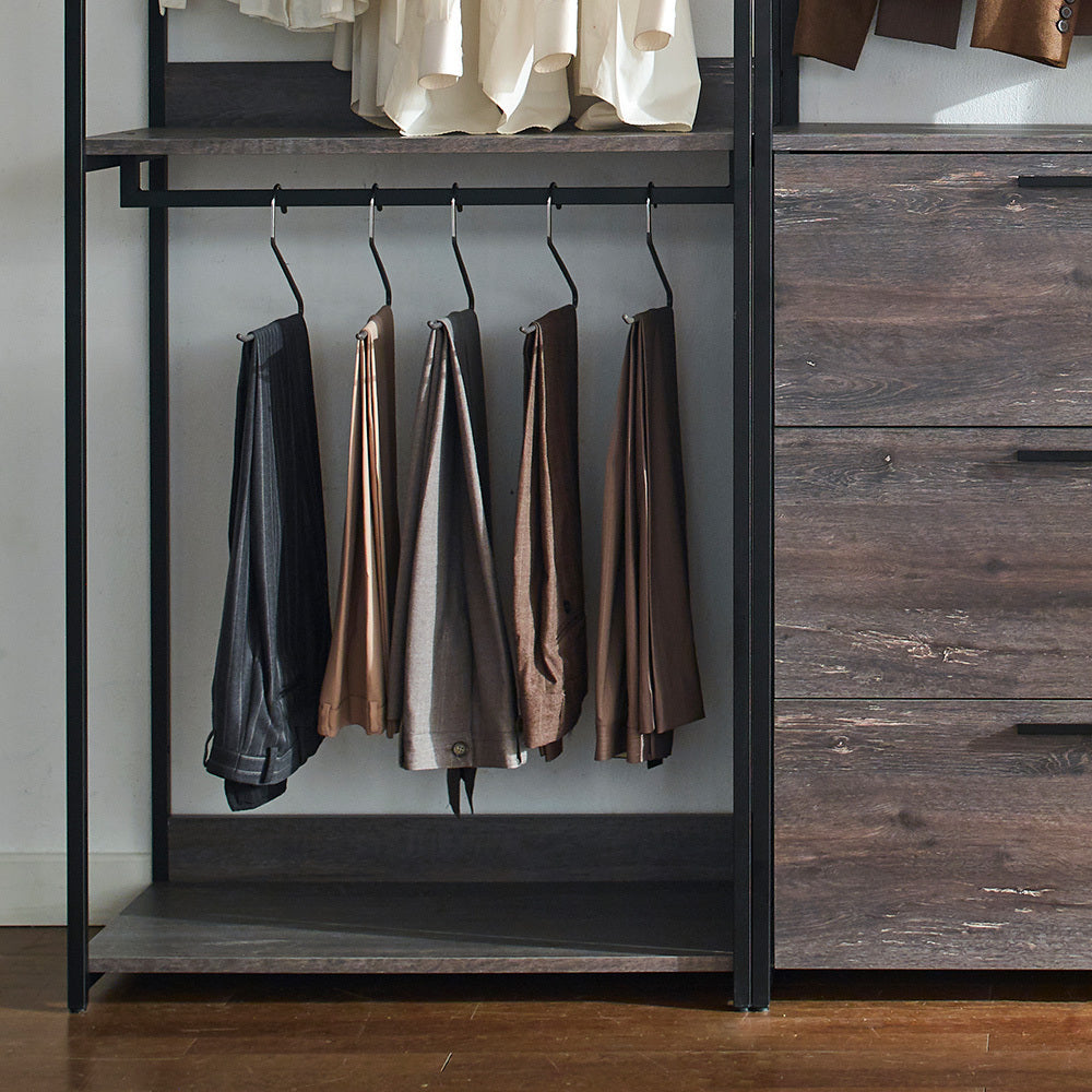 Monica Wood Walk-in Closet System - Home Elegance USA