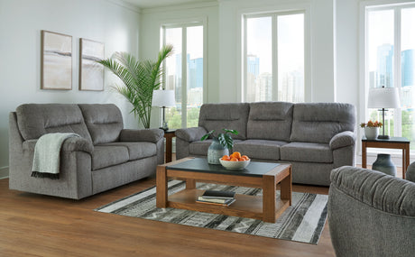 Bindura - Mineral - 3 Pc. - Sofa With Drop Down Table, Loveseat, Rocker Recliner - Home Elegance USA