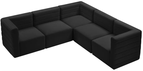 Quincy - Modular Sectional - Black - Modern & Contemporary - Home Elegance USA