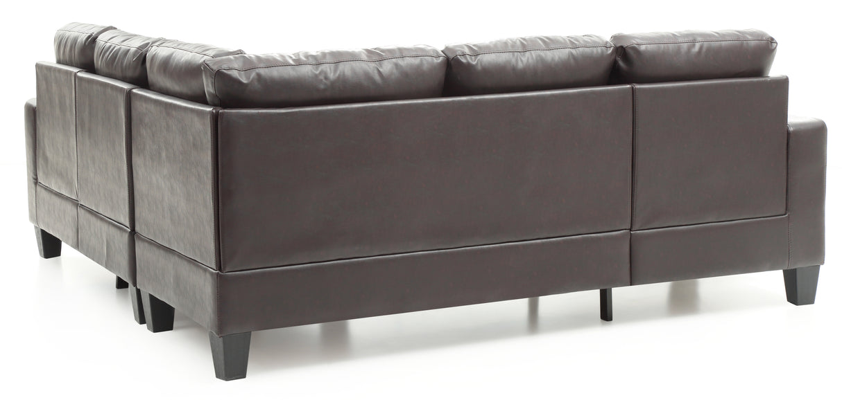 Glory Furniture Newbury G464B-SC SectionalÃŠÃŠ , DARK BROWN - Home Elegance USA