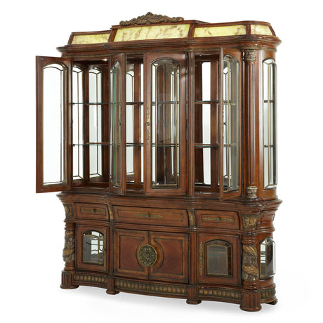 Aico Furniture - Villa Valencia China Cabinet With Lighting Box - 72005-06-55-Lb