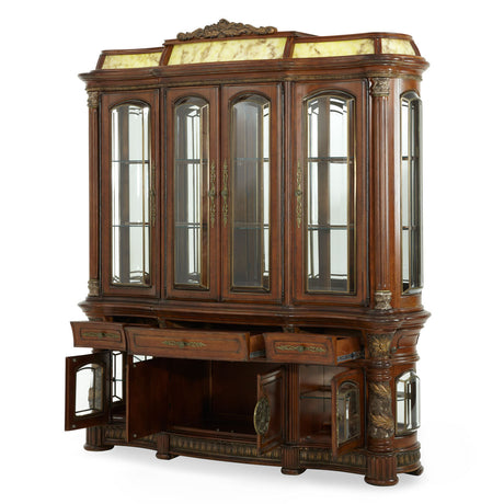 Aico Furniture - Villa Valencia China Cabinet With Lighting Box - 72005-06-55-Lb