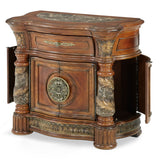 Aico Furniture - Villa Valencia Bedside Chest In Chestnut - 72040-55