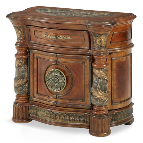 Michael Amini Villa Valencia Bedside Chest Nightstand - Home Elegance USA