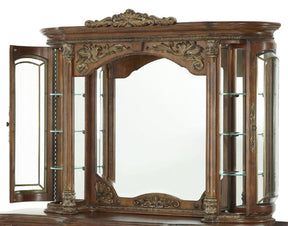 Villa Valencia Dresser Mirror Classic Chestnut – AICO Furniture