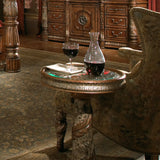 Michael Amini Villa Valencia Chair Side Table - Home Elegance USA