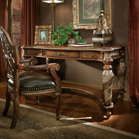 Aico Furniture - Villa Valencia Writing Desk In Chestnut - 72277-55