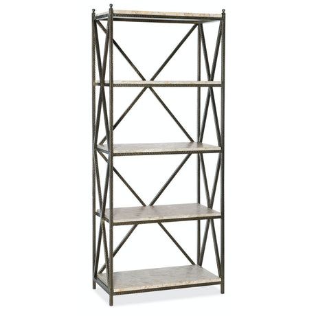 Hooker Furniture Commerce & Market Metal-Stone Etagere