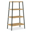 Commerce & Market Bookcase Fiber Rush Shelves Black Metal – Hooker Furniture