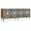 Giovanni Entertainment Console in Bone Inlay and Slate Finish – Hooker Furniture