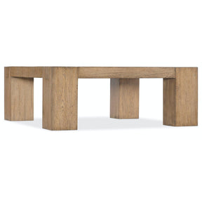 Commerce & Market Square Cocktail Table Natural Wood | Hooker Furniture