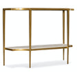 Commerce & Market Console Table White Travertine & Gold – Hooker Furniture