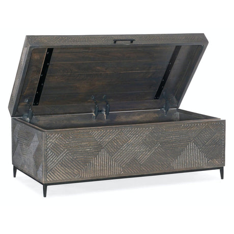 Hooker Furniture Commerce & Market Carved Chest Storage Cocktail Table