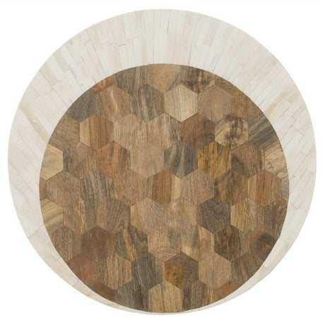 Hooker Furniture Commerce & Market Round Bone Inlay End Table